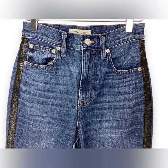 Madewell The Perfect Vintage Jean Metallic Tuxedo Stripe Edition - Picture 3 of 8